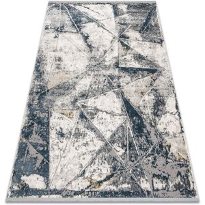 Rugsx - Modern carpet tuls structural, fringe 51326 Geometric, mosaic ivory / blue blue 240x330 cm Rugsx - Modern carpet tuls structural, fringe 51326 Geometric, mosaic ivory / blue blue 240x330 cm