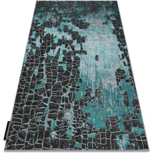 Rugsx - Modern de luxe carpet 2079 vintage - structural green / anthracite green 240x330 cm Rugsx - Modern de luxe carpet 2079 vintage - structural green / anthracite green 240x330 cm