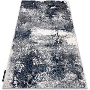 Rugsx - Modern de luxe carpet 528 Abstraction - structural cream / navy blue 140x190 cm Rugsx - Modern de luxe carpet 528 Abstraction - structural cream / navy blue 140x190 cm