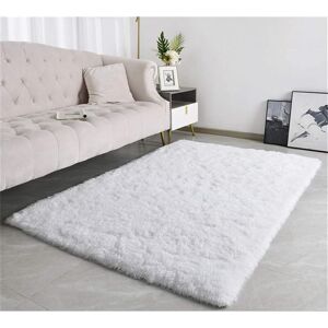 READCLY Modern Fluffy Living Room Soft Rugs Suitable for Children's Bedroom Home Decor Bedroom Interior Decoration Ultra Soft Carpet (White, 160x200cm) READCLY Modern Fluffy Living Room Soft Rugs Suitable for Children's Bedroom Home Decor Bedroom Interior Decoration Ultra Soft Carpet (White, 160x200cm)