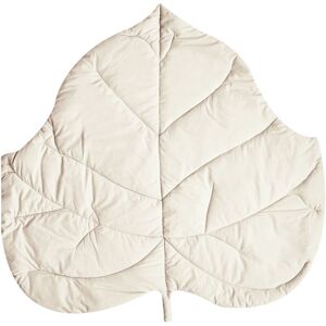 BELIANI Modern Kids Playmat Leaf Shaped Quilted Cotton Cover 110 x 110 cm Nursery Accessory Off-White Helikon BELIANI Modern Kids Playmat Leaf Shaped Quilted Cotton Cover 110 x 110 cm Nursery Accessory Off-White Helikon