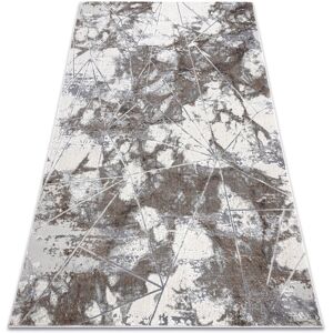 RUGSX Modern NOBLE carpet 1515 64 Marble, geometric - structural two levels of fleece cream / grey grey 140x190 cm RUGSX Modern NOBLE carpet 1515 64 Marble, geometric - structural two levels of fleece cream / grey grey 140x190 cm