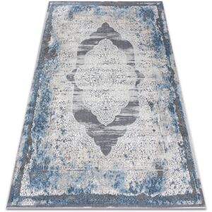 Rugsx - Modern noble carpet 9479 63 ornament vintage - structural two levels of fleece cream / blue beige 120x170 cm Rugsx - Modern noble carpet 9479 63 ornament vintage - structural two levels of fleece cream / blue beige 120x170 cm