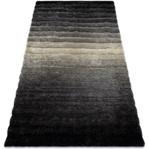 Dywany Łuszczów Modern shaggy carpet FLIM 007-B6 Stripes - structural grey - Shaggy Carpet Dywany Łuszczów Modern shaggy carpet FLIM 007-B6 Stripes - structural grey - Shaggy Carpet