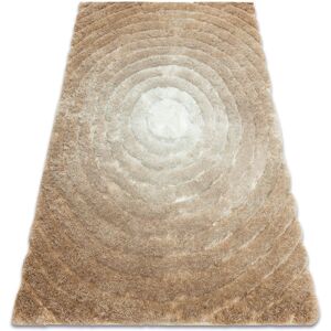 Dywany Łuszczów Model FLIM 008-B1 Circles - beige shaggy carpet - Carpet Dywany Łuszczów Model FLIM 008-B1 Circles - beige shaggy carpet - Carpet