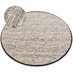 RugsX Nepal 2100 Circle Natural Grey - Wool Rug, Double-sided, 100cm RugsX Nepal 2100 Circle Natural Grey - Wool Rug, Double-sided, 100cm