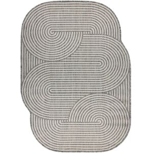 RUGSX ORGANIC 1835 sisal carpet Geometric ecru / grey – natural, modern irregular shape grey 133x190 cm RUGSX ORGANIC 1835 sisal carpet Geometric ecru / grey – natural, modern irregular shape grey 133x190 cm