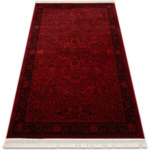 Rugsx - orient 5125 carpet burgundy / black Frame, classic, ornament, with fringes red 250x350 cm Rugsx - orient 5125 carpet burgundy / black Frame, classic, ornament, with fringes red 250x350 cm