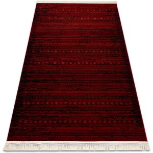 Rugsx - orient 5820 carpet burgundy / black Oriental, stripes with fringes red 250x350 cm Rugsx - orient 5820 carpet burgundy / black Oriental, stripes with fringes red 250x350 cm