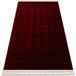 Rugsx - orient 6889 carpet burgundy / black Buchara, frame, oriental, with fringes red 200x290 cm Rugsx - orient 6889 carpet burgundy / black Buchara, frame, oriental, with fringes red 200x290 cm
