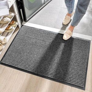 IKODM Outdoor Patio Rug Outdoor and Indoor Doormat Non-Slip and Dustproof Entrance Mat Washable Cuttable Door Mat Hallway Bedroom - 50 80cm Grey IKODM Outdoor Patio Rug Outdoor and Indoor Doormat Non-Slip and Dustproof Entrance Mat Washable Cuttable Door Mat Hallway Bedroom - 50 80cm Grey