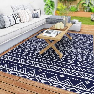 Outsunny - RV Rug 1.8x2.7m - Geometric - Blue - Rug Outsunny - RV Rug 1.8x2.7m - Geometric - Blue - Rug