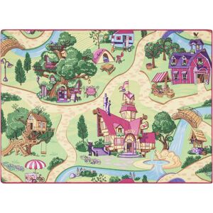 REBEL ROADS CARPET Candy Town 27 non-slip for children - pink / green REBEL ROADS CARPET Candy Town 27 non-slip for children - pink / green