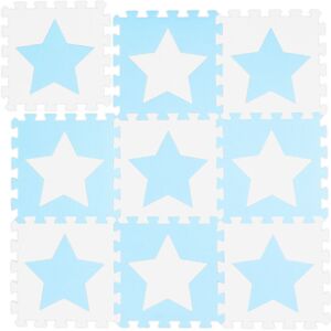 Relaxdays 45-Piece Baby Puzzle Play Mat - Non-toxic, Soft EVA Foam, Blue & White Relaxdays 45-Piece Baby Puzzle Play Mat - Non-toxic, Soft EVA Foam, Blue & White