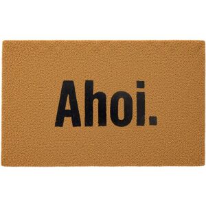 Relaxdays Coconut Doormat 80x50cm, AHOI Door Mat, Non-slip, Weatherproof, Indoor & Outdoor Use, Natural/Black Relaxdays Coconut Doormat 80x50cm, AHOI Door Mat, Non-slip, Weatherproof, Indoor & Outdoor Use, Natural/Black