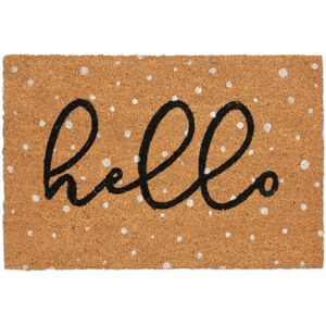 Relaxdays Coconut Doormat, Non-Slip, Dotted, "Hello" Print, Indoor & Outdoor, Dirt Trap, 1.5 x 60 x 40 cm, Multicoloured Relaxdays Coconut Doormat, Non-Slip, Dotted, "Hello" Print, Indoor & Outdoor, Dirt Trap, 1.5 x 60 x 40 cm, Multicoloured