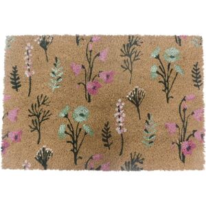 Relaxdays Coconut Doormat, Floral Design, 60x40 cm, Non-slip, Weather-resistant, Indoor & Outdoor, Multicoloured Relaxdays Coconut Doormat, Floral Design, 60x40 cm, Non-slip, Weather-resistant, Indoor & Outdoor, Multicoloured