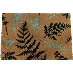 Relaxdays Coconut Mat, Ferns, 60x40 cm, non-slip, weather-resistant, indoor & outdoor mat, door mat, multicoloured Relaxdays Coconut Mat, Ferns, 60x40 cm, non-slip, weather-resistant, indoor & outdoor mat, door mat, multicoloured