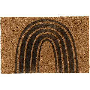 Relaxdays Coconut Mat 80x50, Rainbow Door Mat, non-slip, weather-resistant, indoor & outdoor, natural/black Relaxdays Coconut Mat 80x50, Rainbow Door Mat, non-slip, weather-resistant, indoor & outdoor, natural/black
