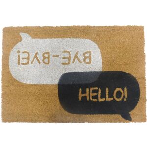 Relaxdays Coconut Mat, Speech Bubbles 60x40 cm, non-slip, weatherproof, outdoor doormat, entrance rug, multicoloured Relaxdays Coconut Mat, Speech Bubbles 60x40 cm, non-slip, weatherproof, outdoor doormat, entrance rug, multicoloured