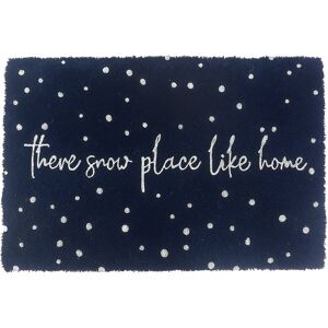 Relaxdays Coconut Mat, Snow Place, 60x40 cm, non-slip, weatherproof, indoor & outdoor, door mat, blue Relaxdays Coconut Mat, Snow Place, 60x40 cm, non-slip, weatherproof, indoor & outdoor, door mat, blue