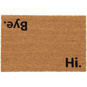 Relaxdays Coconut Doormat, Non-Slip, Welcome Mat with "Hi. Bye.", Indoor & Outdoor, Dirt Trap, 1.5 x 60 x 40 cm, Natural Relaxdays Coconut Doormat, Non-Slip, Welcome Mat with "Hi. Bye.", Indoor & Outdoor, Dirt Trap, 1.5 x 60 x 40 cm, Natural