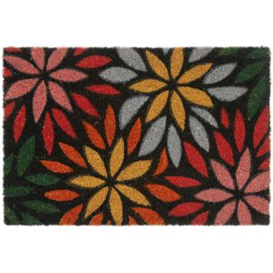 Relaxdays - Flowers Roses Welcome Doormat Coir Rubber, 40 x 60 cm, Door Mat Inside & Outside, Non-Slip, Multicoloured Relaxdays - Flowers Roses Welcome Doormat Coir Rubber, 40 x 60 cm, Door Mat Inside & Outside, Non-Slip, Multicoloured