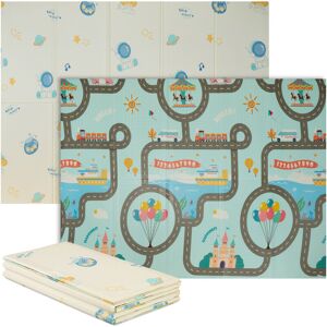Relaxdays Foldable Playmat, Sun & Moon, Non-Toxic, 200 x 150 cm, XPE foam, Baby & Child Crawling Mat, Multicoloured Relaxdays Foldable Playmat, Sun & Moon, Non-Toxic, 200 x 150 cm, XPE foam, Baby & Child Crawling Mat, Multicoloured