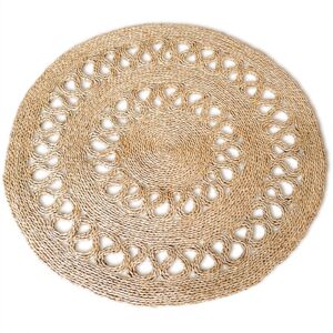 PRIVATEFLOOR Iuta Round Rug - Boho Bali - 150cm - Natural PRIVATEFLOOR Iuta Round Rug - Boho Bali - 150cm - Natural