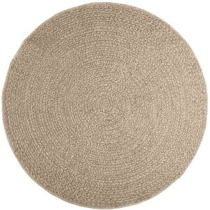 Rug ZIZUR Beige Ø 160 cm Jute Look Indoor and Outdoor vidaXL Rug ZIZUR Beige Ø 160 cm Jute Look Indoor and Outdoor vidaXL