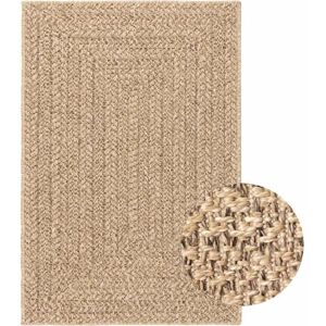vidaXL Rug ZIZUR Beige 100x200 cm Jute Look Indoor and Outdoor - Rug vidaXL Rug ZIZUR Beige 100x200 cm Jute Look Indoor and Outdoor - Rug