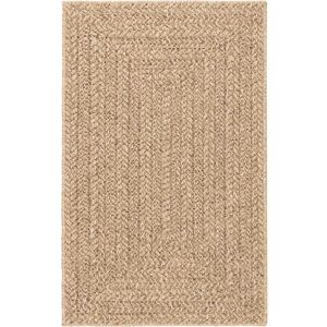 vidaXL Rug ZIZUR Beige 160x230 cm Jute Look Indoor Outdoor - Rug vidaXL Rug ZIZUR Beige 160x230 cm Jute Look Indoor Outdoor - Rug