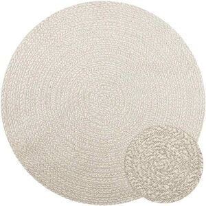 vidaXL Zizur Jute-Style Indoor Outdoor Rug - Round 160cm vidaXL Zizur Jute-Style Indoor Outdoor Rug - Round 160cm