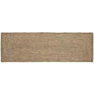 Rug Natural and black 80 x 200 cm Jute vidaXL Rug Natural and black 80 x 200 cm Jute vidaXL
