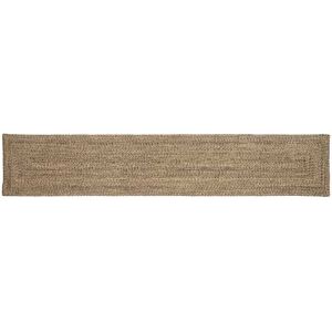 Rug Natural and black 60 x 400 cm Jute vidaXL Rug Natural and black 60 x 400 cm Jute vidaXL