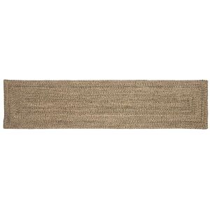 Rug Natural and black 60 x 300 cm Jute vidaXL Rug Natural and black 60 x 300 cm Jute vidaXL