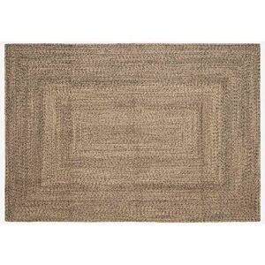 Rug Natural and black 160 x 230 cm Jute vidaXL Rug Natural and black 160 x 230 cm Jute vidaXL