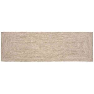Rug Natural and white 80 x 200 cm Jute vidaXL Rug Natural and white 80 x 200 cm Jute vidaXL