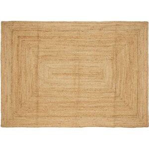 Area Rug Beige 240 x 340 cm Jute vidaXL Area Rug Beige 240 x 340 cm Jute vidaXL