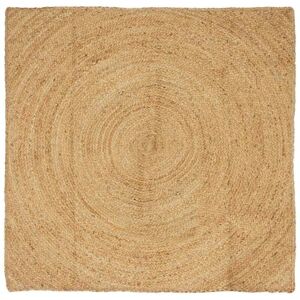 Area Rugs Square Brown 160 x 160 cm Jute vidaXL Area Rugs Square Brown 160 x 160 cm Jute vidaXL