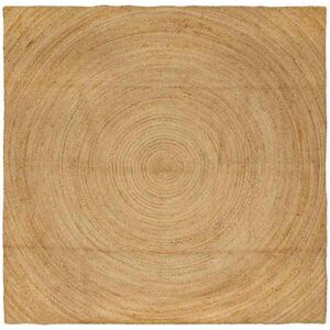Area Rugs Square Brown 200 x 200 cm Jute vidaXL Area Rugs Square Brown 200 x 200 cm Jute vidaXL