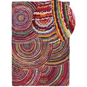 Beliani Rug 160x230cm Handmade Multicolour Cotton - Boho Style - Rug Beliani Rug 160x230cm Handmade Multicolour Cotton - Boho Style - Rug