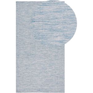 Beliani Blue Cotton Rug - 80x150cm Rectangular Minimalist Floor Covering Beliani Blue Cotton Rug - 80x150cm Rectangular Minimalist Floor Covering