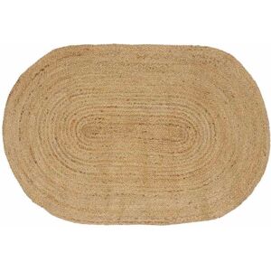 Area Rugs Oval Natural 122 x 183 cm Jute vidaXL Area Rugs Oval Natural 122 x 183 cm Jute vidaXL