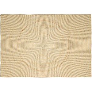 Rug Natural and White 160 x 230 cm Jute vidaXL Rug Natural and White 160 x 230 cm Jute vidaXL