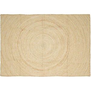 Rug Natural and White 240 x 340 cm Jute vidaXL Rug Natural and White 240 x 340 cm Jute vidaXL