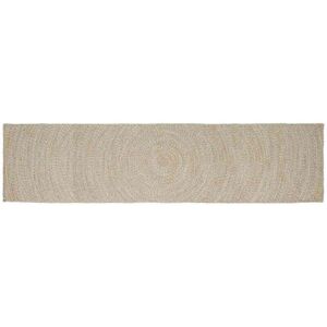 Rug Natural and White 80 x 400 cm Jute vidaXL Rug Natural and White 80 x 400 cm Jute vidaXL