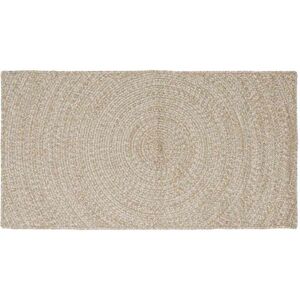Rug Natural and White 100 x 200 cm Jute vidaXL Rug Natural and White 100 x 200 cm Jute vidaXL