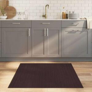 Rug Square Dark Brown100x100 cm Bamboo Vidaxl Rug Square Dark Brown100x100 cm Bamboo Vidaxl