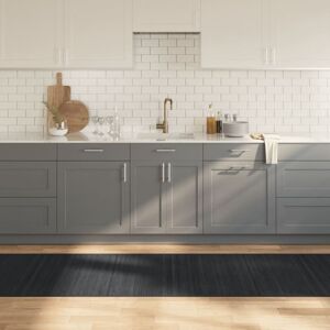 Rug Rectangular Grey80x1000 cm Bamboo Vidaxl Rug Rectangular Grey80x1000 cm Bamboo Vidaxl